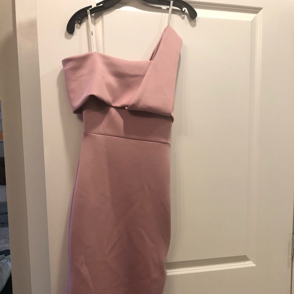ASOS one shoulder && off the shoulder midi dress